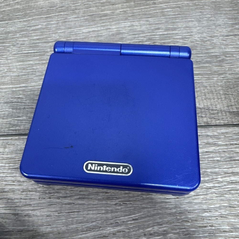 Nintendo Gameboy Advance GBA SP Console AGS-001 Blue Tested New Battery Cables - Picture 4 of 12